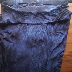 Jessica Simpson Black/Blue Maxi Skirt